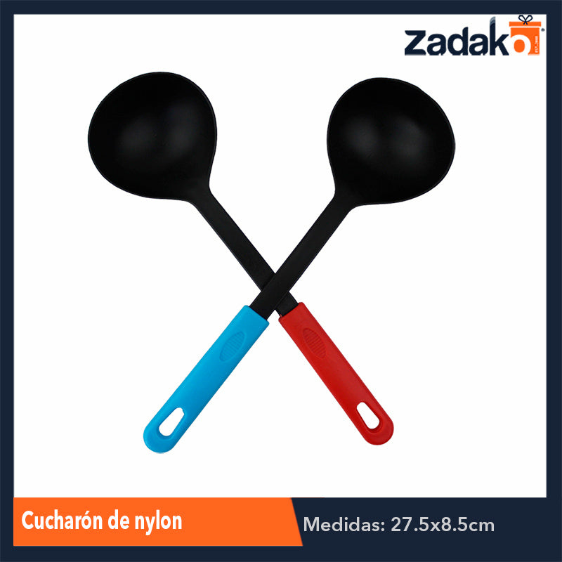 ZC-0210 CUCHARÓN DE NYLON, CON 1 PZ O CAJA CON 288 PZS