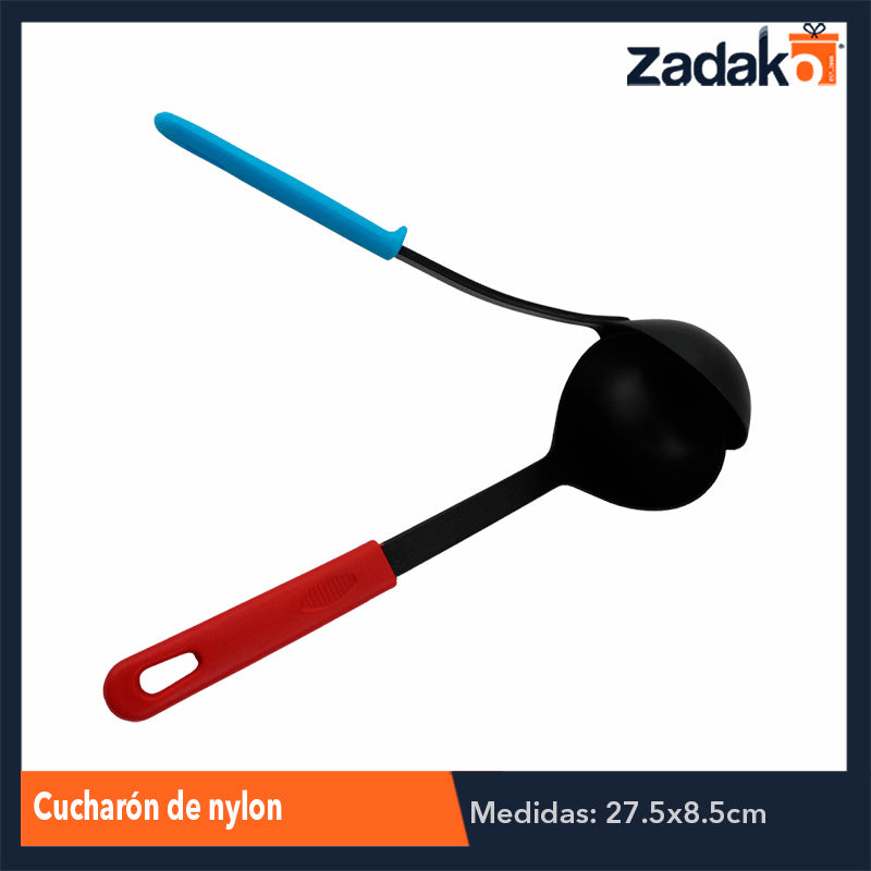 ZC-0210 CUCHARÓN DE NYLON, CON 1 PZ O CAJA CON 288 PZS