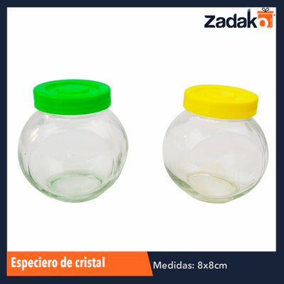 ZC-0302 SET 4 PZS ESPECIERON DE CRISTAL, CON 1 PZ O CAJA CON 36 PZS