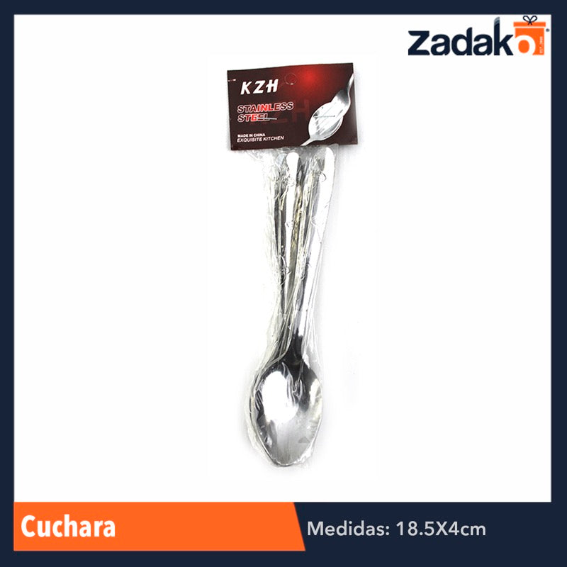 ZC-0104 CUCHARA, CON 12 PZS, O CAJA CON 100 PQTS