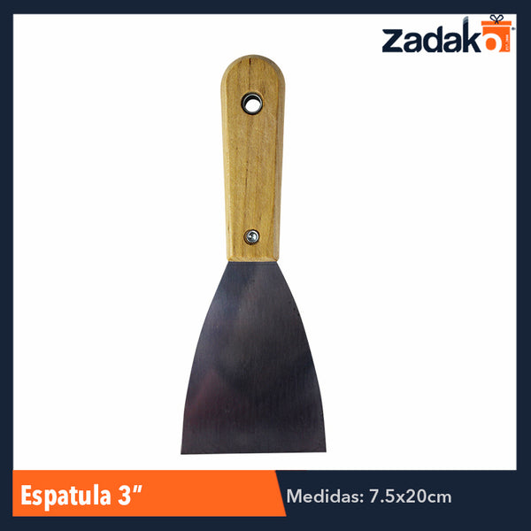 ZF-0154 ESPATULA 3 PULGADAS CON 1 PZ O CAJA CON 240 PZS