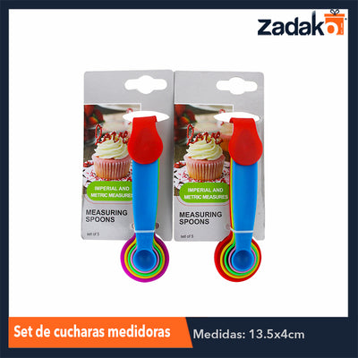 ZC-0407 SET DE CUCHARAS MEDIDORAS, CON 1 PZ O CAJA CON 480 PZS