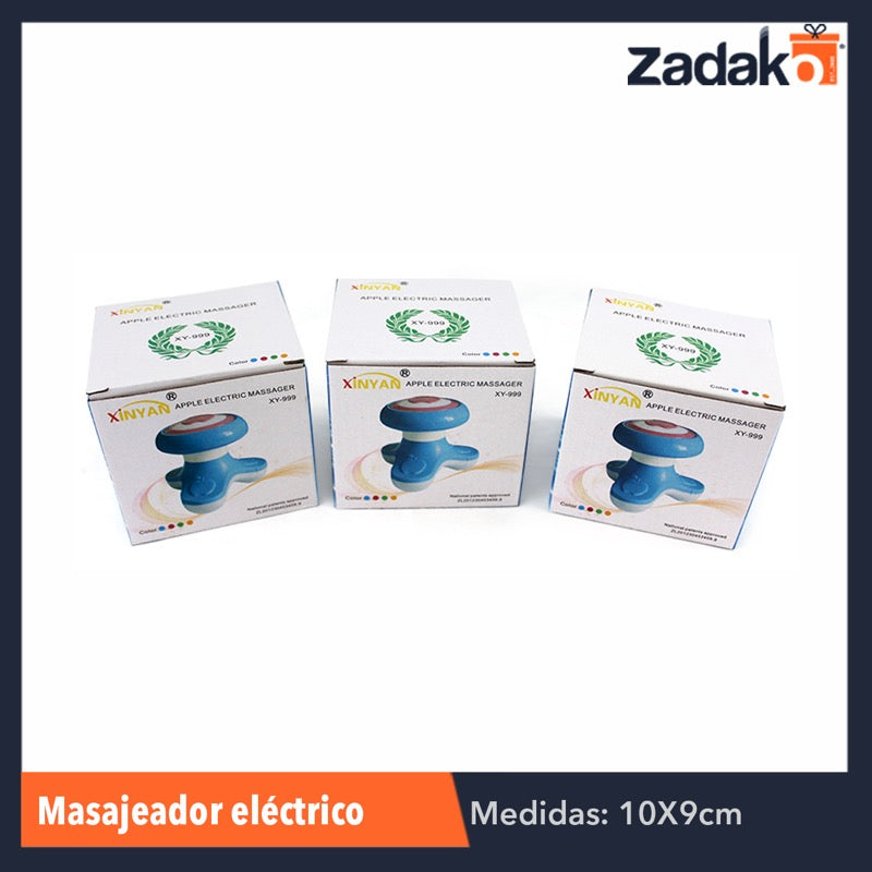 ZE-0014 MASAJEADOR ELÉCTRICO XY-999 CARGADOR USB, CON 1 PZ O CAJA CON 120 PZS