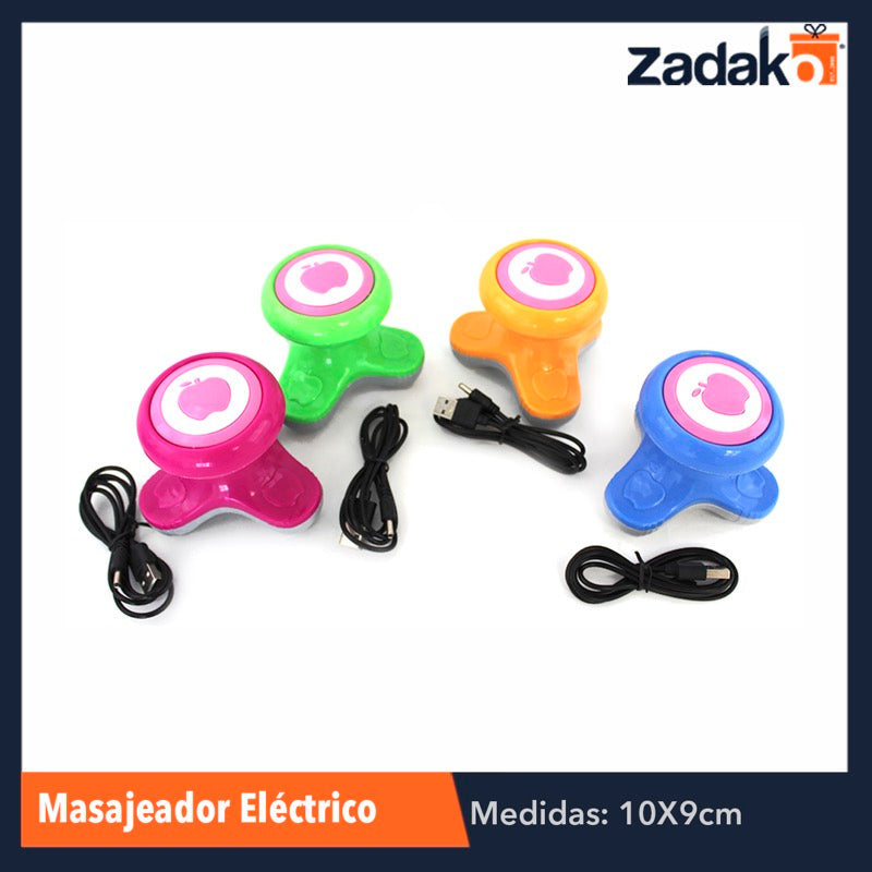 ZE-0014 MASAJEADOR ELÉCTRICO XY-999 CARGADOR USB, CON 1 PZ O CAJA CON 120 PZS