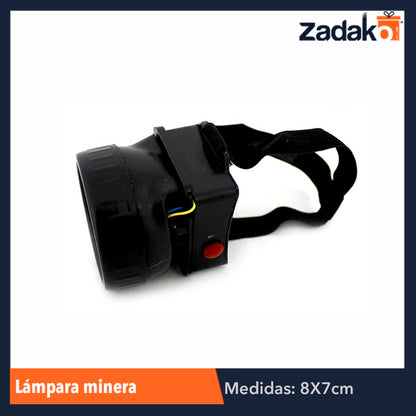 ZE-0017 LÁMPARA MINERO CON 7 LEDS, CON 1 PZ O CAJA CON 200 PZS