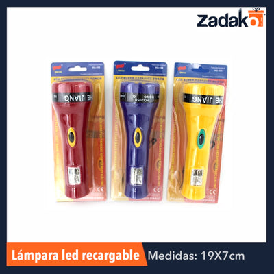 ZF-0044 LAMPARA LED RECARGABLE, CON 1 PZ O CAJA CON 120 PZS