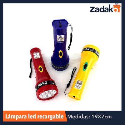 ZF-0044 LAMPARA LED RECARGABLE, CON 1 PZ O CAJA CON 120 PZS