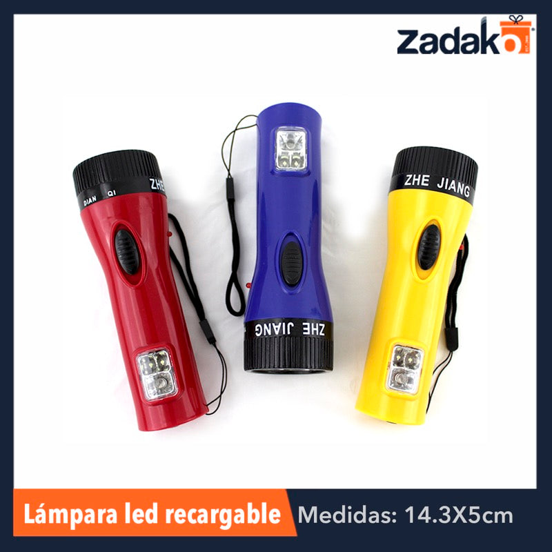 ZF-0045 LAMPARA LED RECARGABLE, CON 1 PZ O CAJA CON 120 PZS