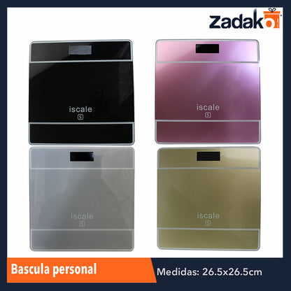 ZH-0081 BASCULA PERSONAL, CON 1 PZ O CAJA CON 15 PZS