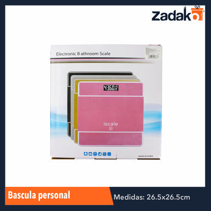 ZH-0081 BASCULA PERSONAL, CON 1 PZ O CAJA CON 15 PZS