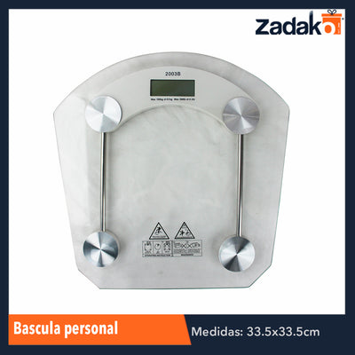 ZH-0082 BASCULA PERSONAL, CON 1 PZ O CAJA CON 10 PZS