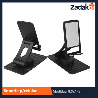 ZE-0053 SOPORTE P/CELULAR O TABLET, CON 1 PZ O CAJA CON 200 PZS