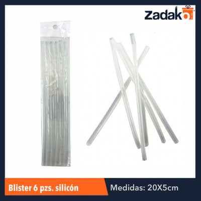 ZF-0080 BLISTER 6 PZS BARRA DE SILICÓN, CON 1 PZ O CAJA CON 720 PZS