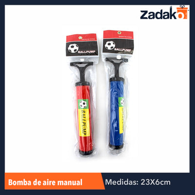 ZFI-0021 BOMBA DE AIRE MANUAL, CON 1 PZ O CAJA CON 200 PZS