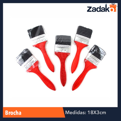 ZF-0031 BROCHA 2.5 PULGADAS, CON 1 PZ O CAJA CON 480 PZS