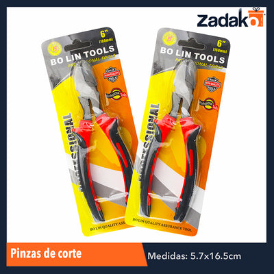 ZF-0131 PINZAS DE CORTE DE 6", CON 1 PZ O CAJA CON 120 PZS