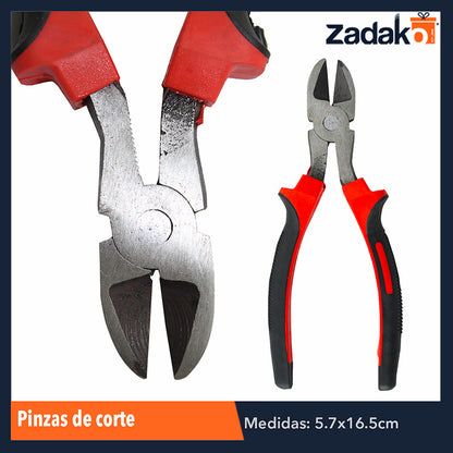 ZF-0131 PINZAS DE CORTE DE 6 PULGADAS, CON 1 PZ O CAJA CON 120 PZS