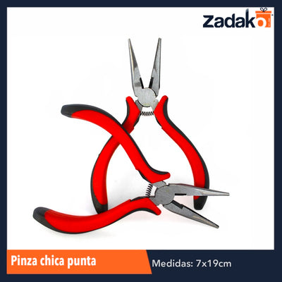 ZF-0132 PINZA CHICA PUNTA, CON 1 PZ O CAJA CON 240 PZS