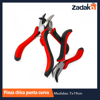 ZF-0133 PINZA CHICA PUNTA CURVA, CON 1 PZ O CAJA CON 240 PZS