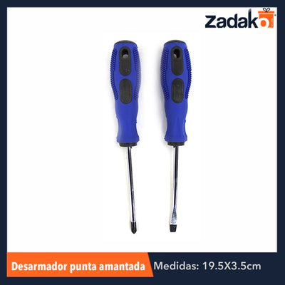 ZF-0012 DESARMADOR PUNTA IMANTADA, CON 12 PZS, O CAJA CON 20 PQTS