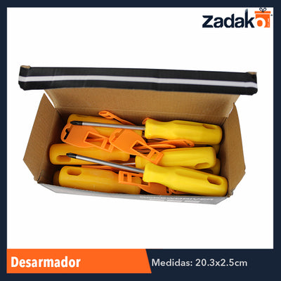 ZF-0159 DESARMADOR, CON 12 PZS, O CAJA CON 20 PQTS