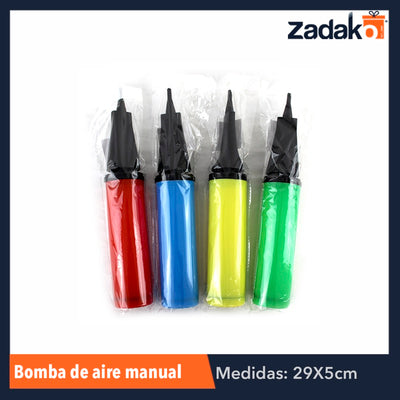 ZFI-0013 BOMBA DE AIRE MANUAL, CON 1 PZ O CAJA CON 100 PZS