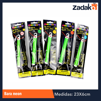 ZFI-0032 VARITA DE NEON, CON 1 PZ O CAJA CON 720 PZS