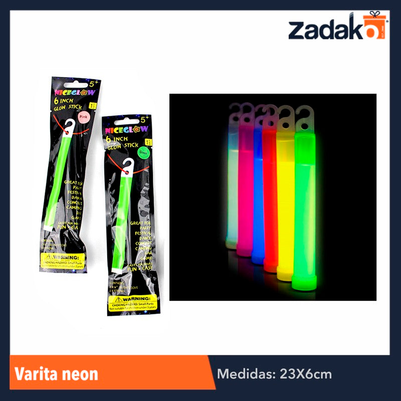 ZFI-0032 VARITA DE NEON, CON 1 PZ O CAJA CON 720 PZS