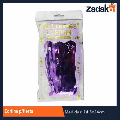 ZFI-0078 CORTINA PARA FIESTA, CON 12 PZS, O CAJA CON 50 PQTS