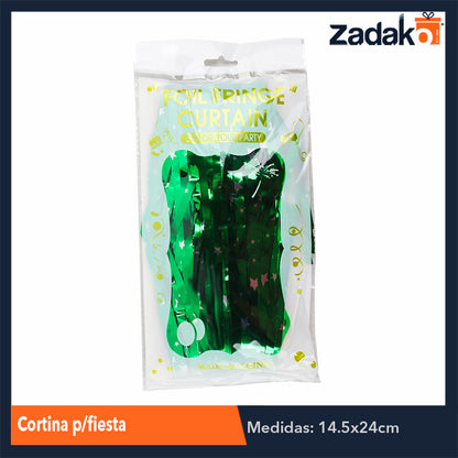 ZFI-0078 CORTINA PARA FIESTA, CON 12 PZS, O CAJA CON 50 PQTS