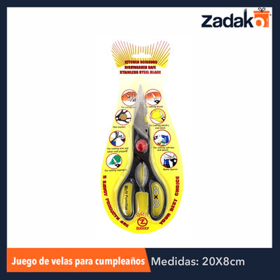 ZC-0145 TIJERAS MULTIUSOS, CON 1 PZ O CAJA CON 360 PZS