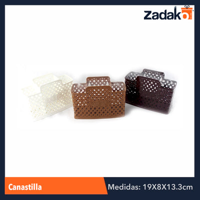 ZC-0268 CANASTILLA MULTIUSOS, CON 1 PZ O CAJA CON 80 PZS