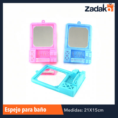 ZH-0051 ESPEJO P/BAÑO, CON 1 PZ O CAJA CON 120 PZS