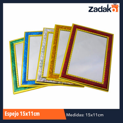 ZH-0104 ESPEJO 15X11 CM, CON 1 PZ O CAJA CON 200 PZS