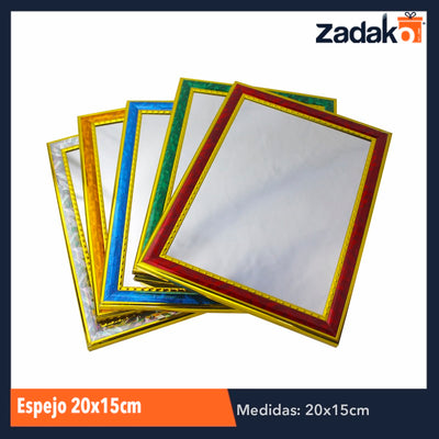 ZH-0106 ESPEJO 20X15 CM, CON 1 PZ O CAJA CON 150 PZS