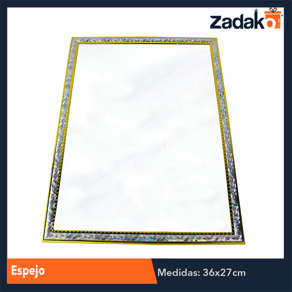 N-GPM-3012  ZH-0109 ESPEJO 36X27 CM, CON 1 PZ O CAJA CON 50 PZS