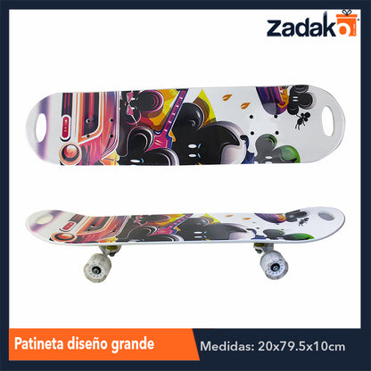ZJN-0200 PATINETA DISEÑO  GRANDE, CON 1 PZ O CAJA CON 6 PZS