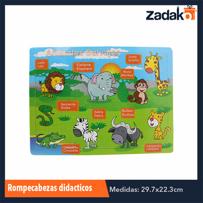 ZJ-0439 ROMPECABEZAS 3D DE FOAMI DE DIFERENTES DISEÑOS, CON 1 PIEZA O CAJA CON 200 PZS