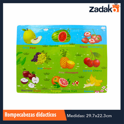 ZJ-0439 ROMPECABEZAS 3D DE FOAMI DE DIFERENTES DISEÑOS, CON 1 PIEZA O CAJA CON 200 PZS