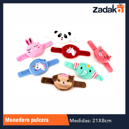 ZA-0036 MONEDERO PULSERA, CON 1 PZ O CAJA CON 720 PZS