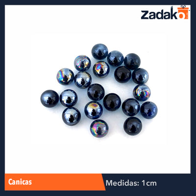 ZJ-0026 CANICAS AZULES C/20 PZS, CON 1 PZ O CAJA CON 200 PZS