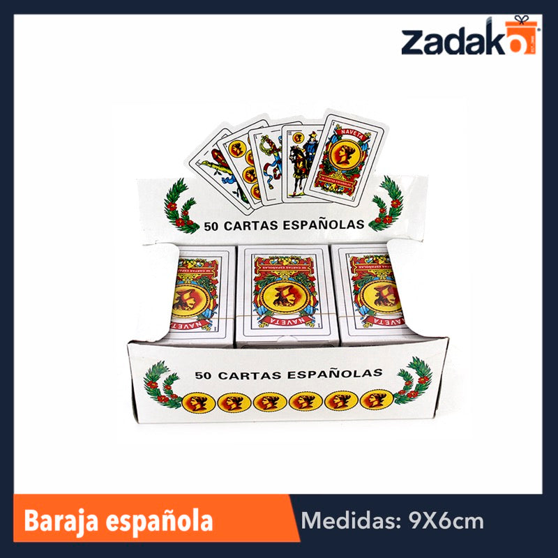 GPM-0148 ZJ-0036 BARAJA ESPAÑOLA, CON 12 PZS, O CAJA CON 24 PQTS