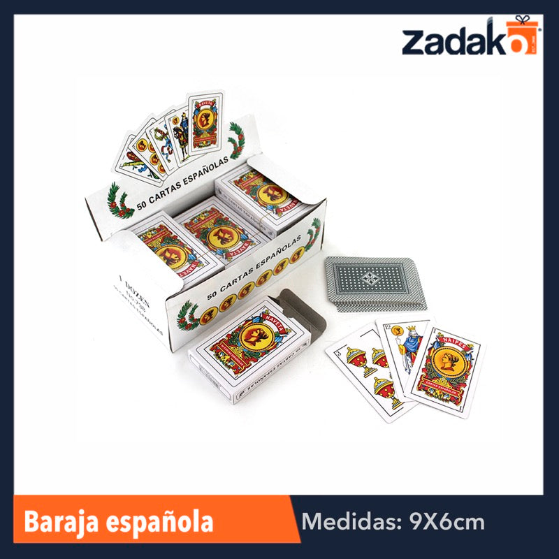 GPM-0148 ZJ-0036 BARAJA ESPAÑOLA, CON 12 PZS, O CAJA CON 24 PQTS