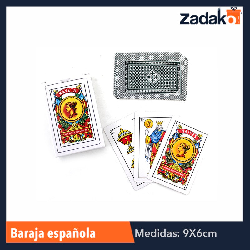 GPM-0148 ZJ-0036 BARAJA ESPAÑOLA, CON 12 PZS, O CAJA CON 24 PQTS