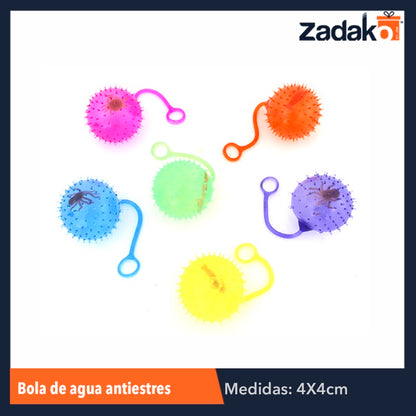 ZJ-0042 BOLA DE AGUA ANTIESTRES, CON 24 PZS, O CAJA CON 12 PQTS