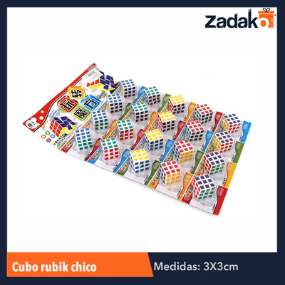 ZJ-0067 CUBO RUBIK CHICO, CON 20 PZS, O CAJA CON 72 PQTS