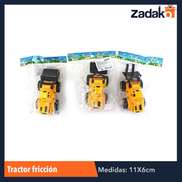 ZJ-0295 TRACTOR FRICCION, CON 1 PZ O CAJA CON 800 PZS