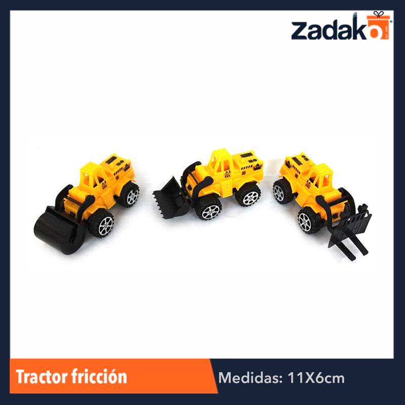 ZJ-0295 TRACTOR FRICCION, CON 1 PZ O CAJA CON 800 PZS