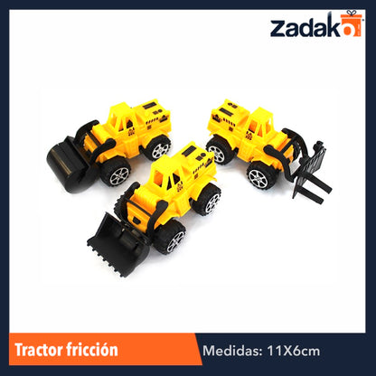 ZJ-0295 TRACTOR FRICCION, CON 1 PZ O CAJA CON 800 PZS