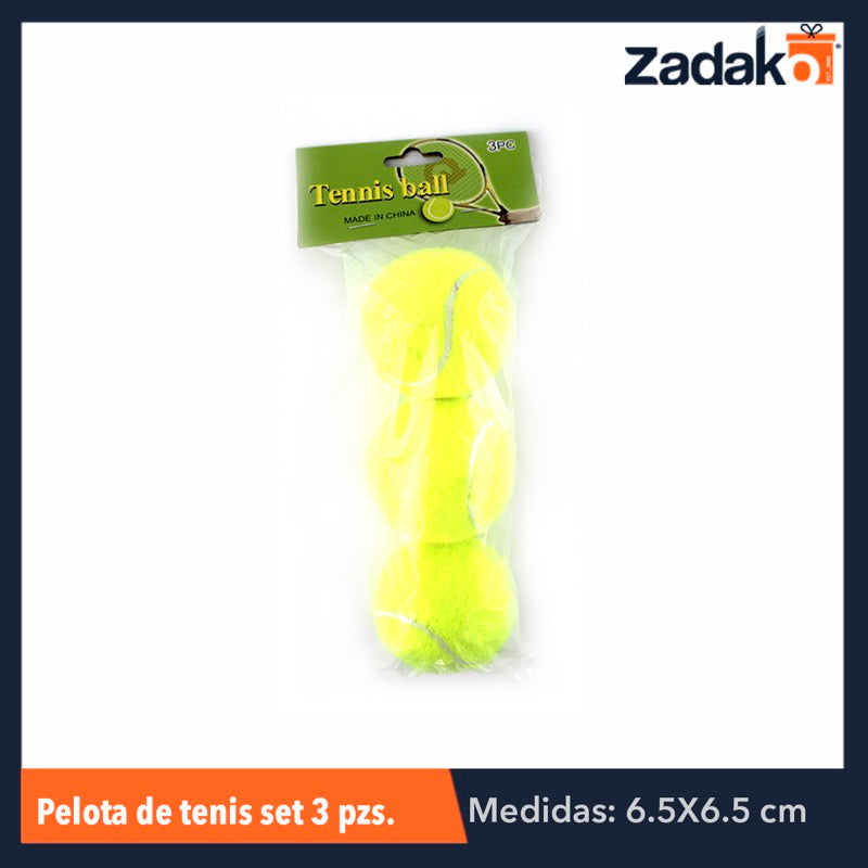 ZJ-0358 SET DE PELOTAS DE TENIS, CON 1 PZ O CAJA CON 80 PZS